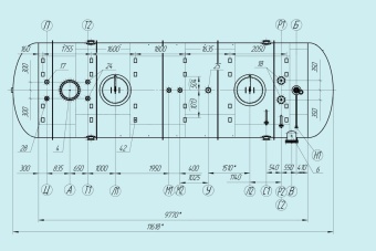 Чертеж Отстойник нефти ОН